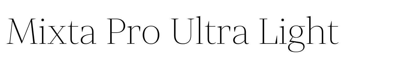 Mixta Pro Ultra Light